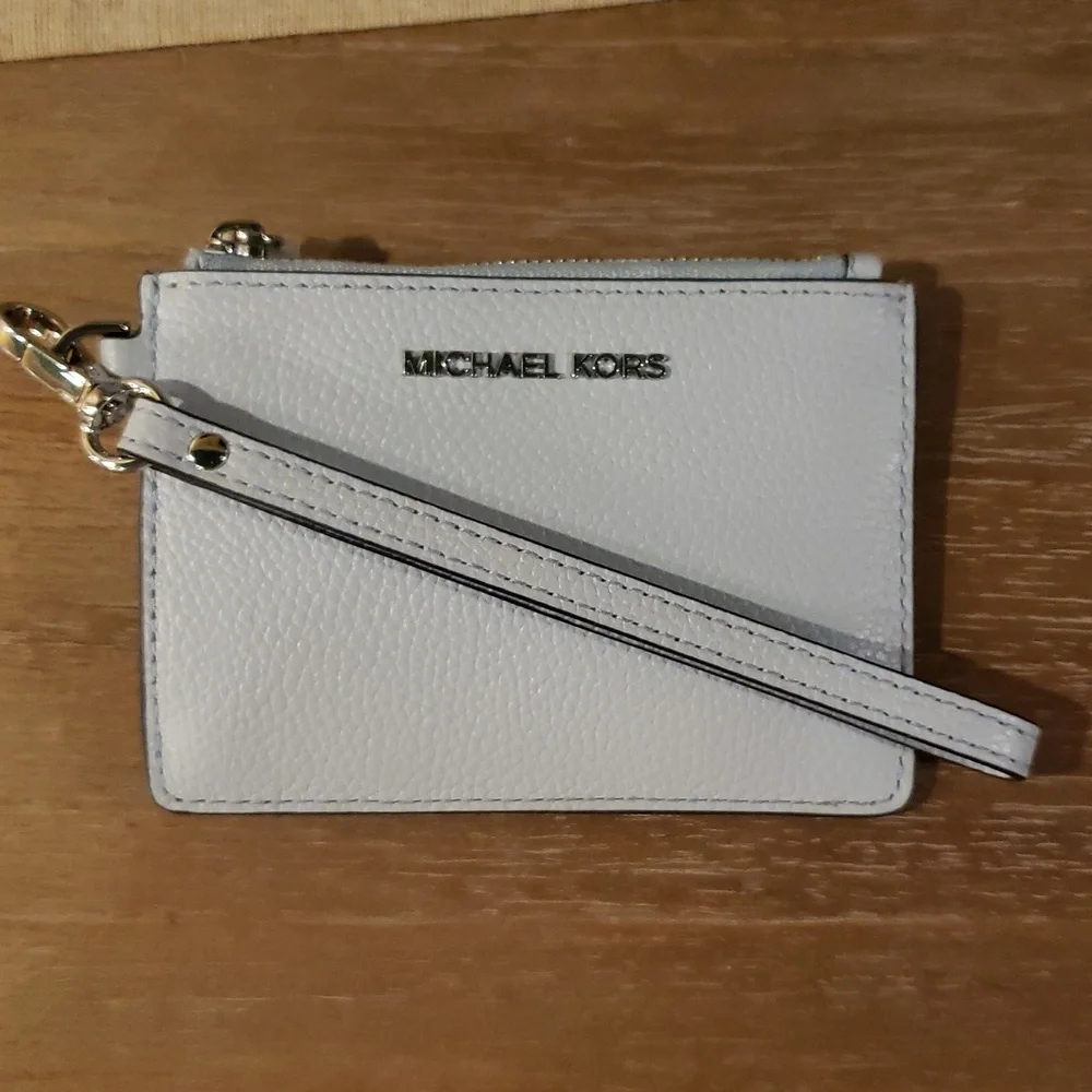NWT! SET! Michael Kors Sylvia Signature Crossbody Purse & Card Coin Key Holder